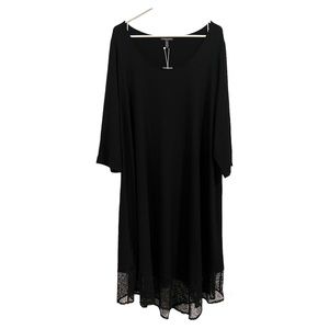 Eileen fisher scoop neck black dress size 3x